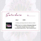 Individueller Geschenk-Gutschein für LTOE Orchideen-Essenzen-Shop